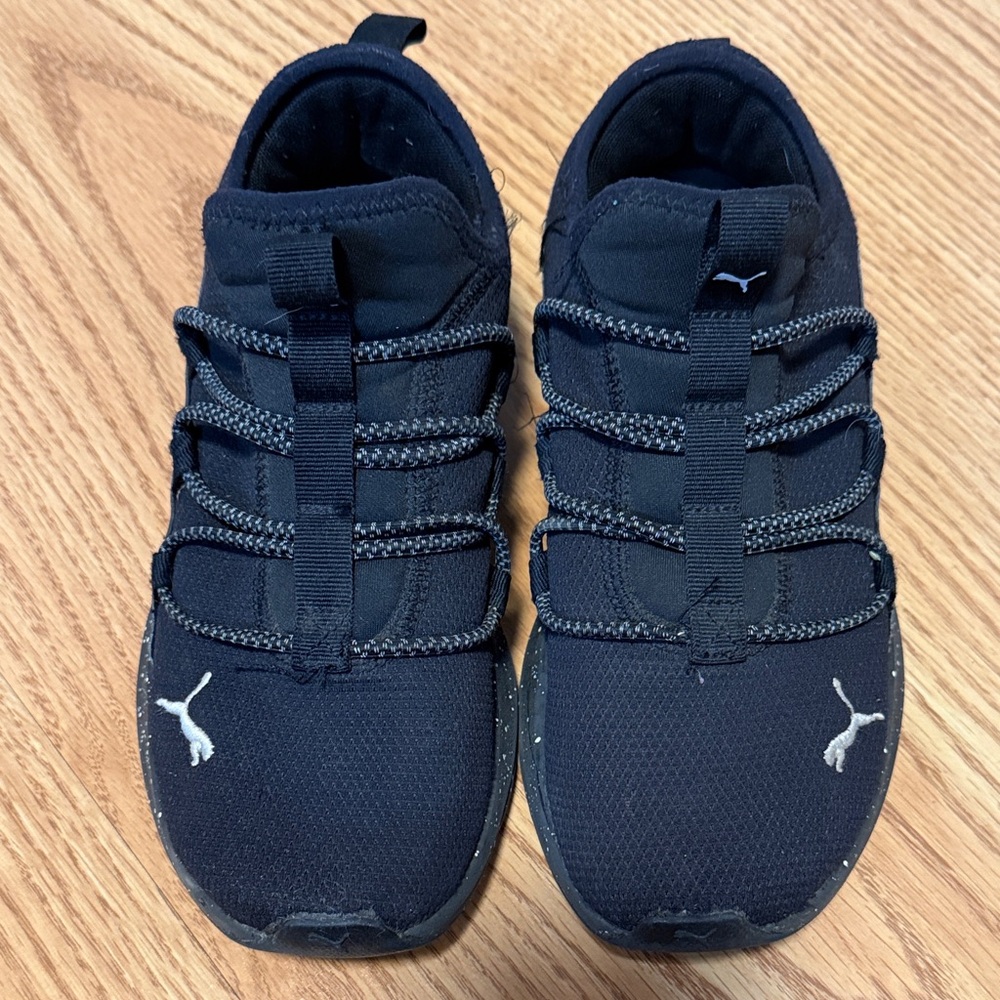 Puma Kids Black and White Sneakers